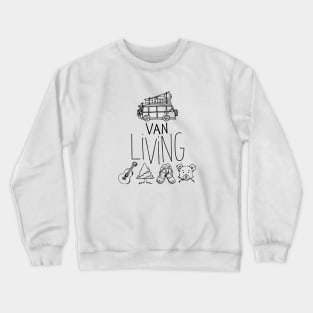 Van Living (black lines) Crewneck Sweatshirt